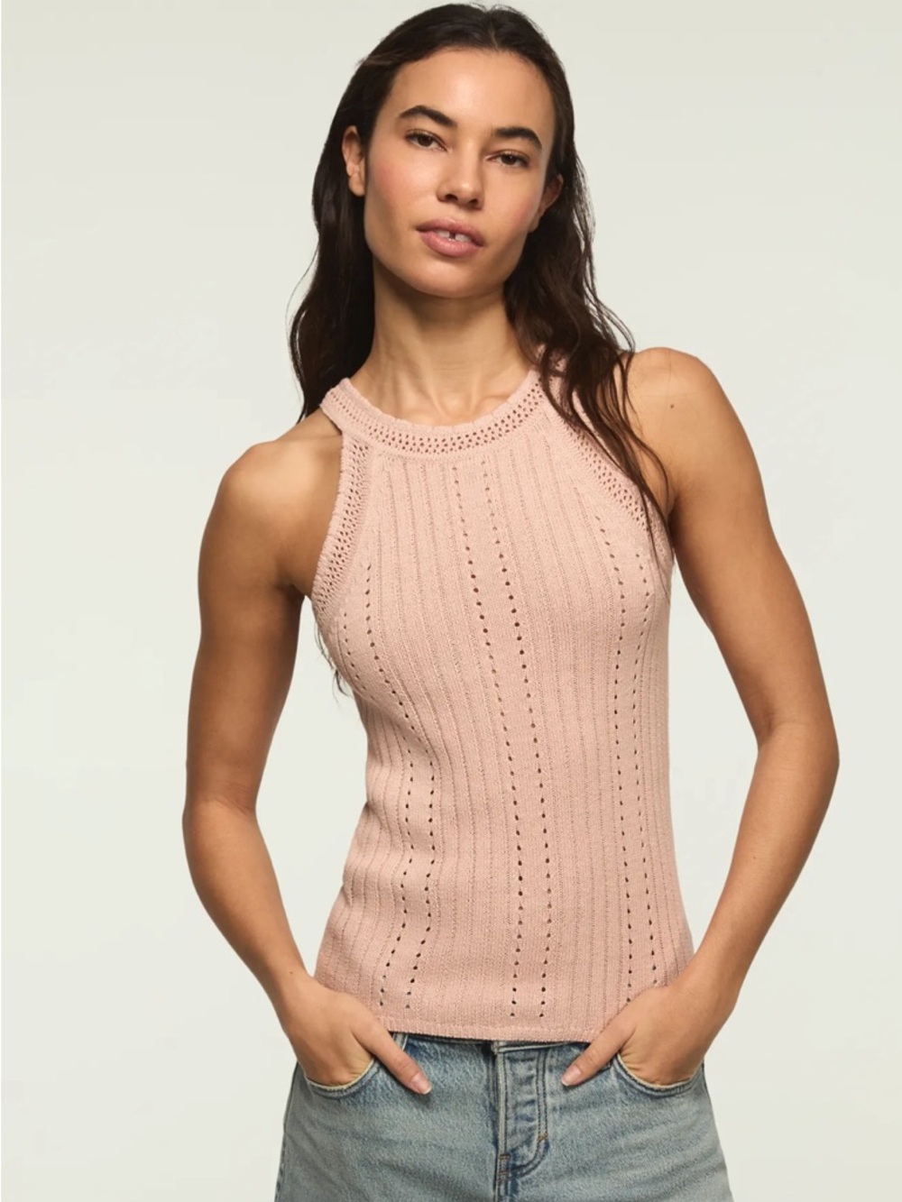 NWT. Medium. Lucky Brand - Scoop Neck Sweater Tank